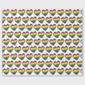 Gay Pride Liebe Herz Geschenkpapier (Flach)