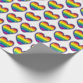 Gay Pride Liebe Herz Geschenkpapier (Ecke)