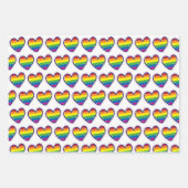 Gay Pride Liebe Herz Geschenkpapier Set (Vorderseite 2)