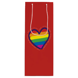 Gay Pride Liebe Herz Geschenktüte Für Weinflaschen
