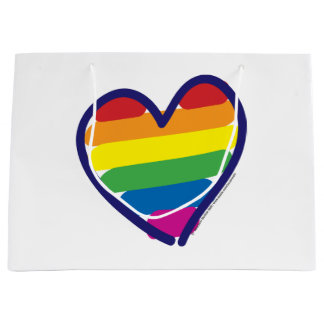 Gay Pride Liebe Herz Große Geschenktüte