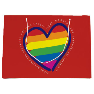Gay Pride Liebe Herz Große Geschenktüte
