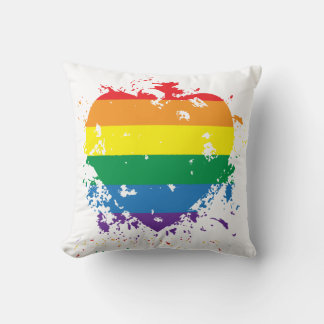 Gay Pride Liebe Herz Kissen