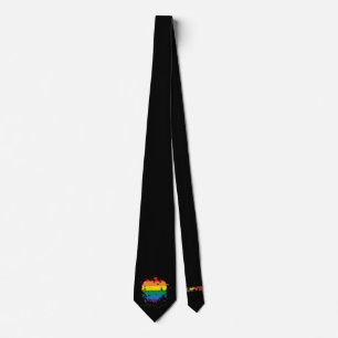 Gay Pride Liebe Herz Krawatte