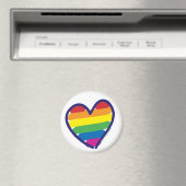 Gay Pride Liebe Herz Magnet (In Situ (Geschirrspüler))