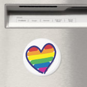 Gay Pride Liebe Herz Magnet (In Situ (Geschirrspüler))
