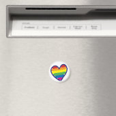 Gay Pride Liebe Herz Magnet (In Situ (Geschirrspüler))