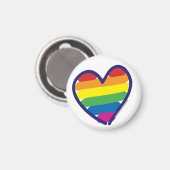 Gay Pride Liebe Herz Magnet (Vorderseite/Rückseite)