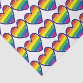 Gay Pride Liebe Herz Seidenpapier (Detail)