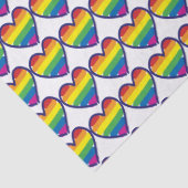 Gay Pride Liebe Herz Seidenpapier (Detail)