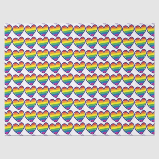 Gay Pride Liebe Herz Seidenpapier (Vorderseite)