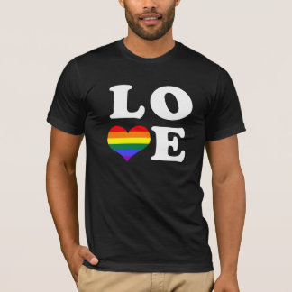 Gay Pride Liebe Herz T-Shirt