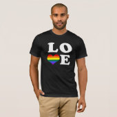 Gay Pride Liebe Herz T-Shirt (Vorne ganz)
