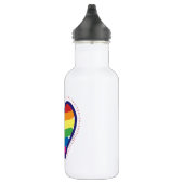Gay Pride-Liebe-Herz Trinkflasche (Rechts)