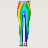 Gay Pride Liebe ist Liebe Rainbow Personalisiert W Leggings (Vorderseite)