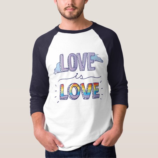 GAY PRIDE | Liebe ist Liebe T-Shirt (Vorderseite)
