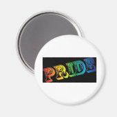 Gay Pride Magnet (Vorderseite/Rückseite)