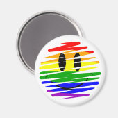 Gay Pride Magnet (Vorderseite/Rückseite)