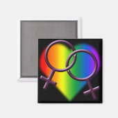 Gay Pride Magnete gleichgeschlechtliche Liebe Gesc Magnet (Vorderseite/Rückseite)