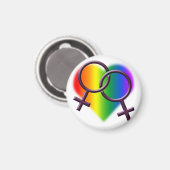 Gay Pride Magnete Lesbische Liebe Schwule Frauen G Magnet (Vorderseite/Rückseite)