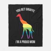 Gay Pride Mama LGBT Fleecedecke (Vorderseite)