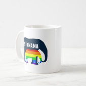 Gay Pride Mama Proud Mama Elephant Rainbow LGBTQ Kaffeetasse (Vorderseite Links)