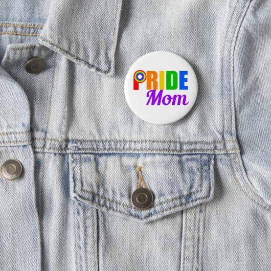 Gay Pride Mama Regenbogen Button (Beispiel)