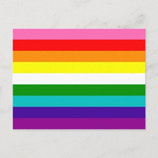 Gay Pride-Markierung mit 9 Streifen Postkarte (Vorderseite)