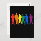 Gay Pride MEN Postkarte (Vorne/Hinten)