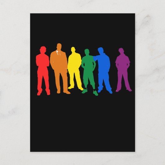 Gay Pride MEN Postkarte (Vorderseite)
