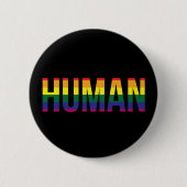 Gay Pride-Mensch Button (Vorderseite)