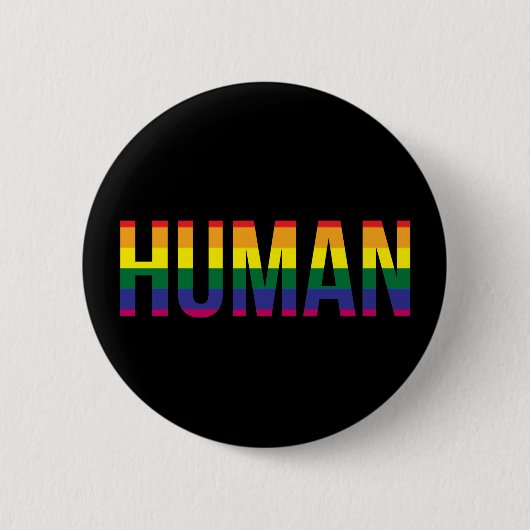 Gay Pride-Mensch Button (Vorderseite)