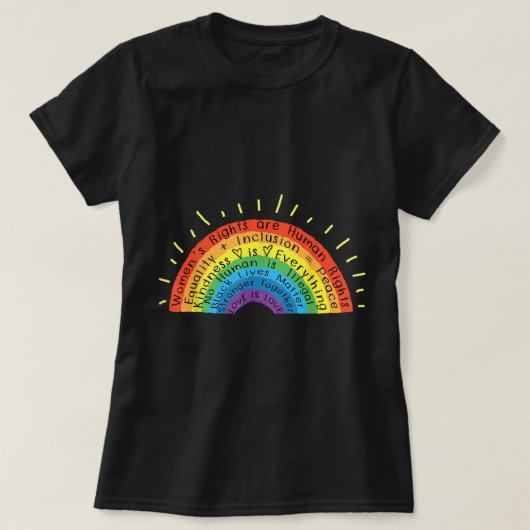 Gay Pride Menschenrechte Schwarze Leben Materie Li T-Shirt (Design vorne)