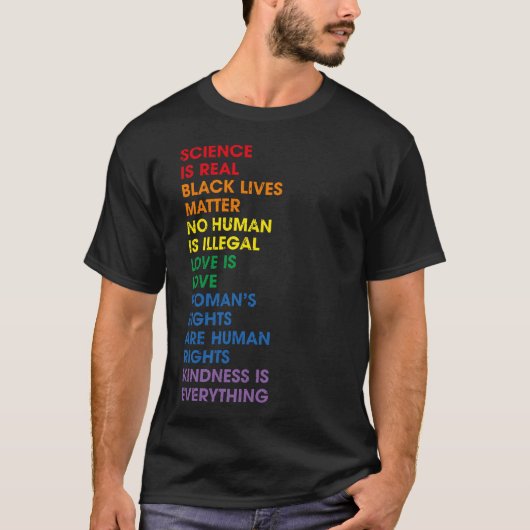 Gay Pride Menschenrechte Stolz Ally LGBT T-Shirt (Vorderseite)