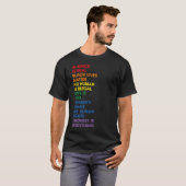Gay Pride Menschenrechte Stolz Ally LGBT T-Shirt (Vorne ganz)