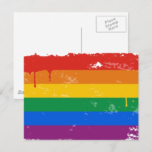 Gay Pride Merchandise Postkarte (Vorne/Hinten)