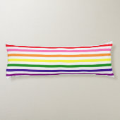 Gay Pride mit farbigen Regenbogenstreifen Seitenschläferkissen (Rückseite)