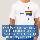 Gay Pride mit Rainbow-Flag, beidseitig bedruckt, b T-Shirt