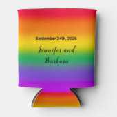 Gay Pride mit Regenbogen-Aquarellfarben Dosenkühler (Vorderseite)