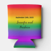 Gay Pride mit Regenbogen-Aquarellfarben Dosenkühler (Rückseite)