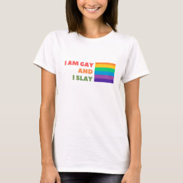 Gay Pride mit Zitat Ich bin schwul und lehne T-Shirt