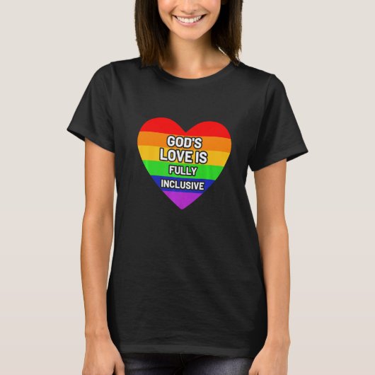 Gay Pride Monat Christliche Liebe Gottes ist alles T-Shirt (Vorderseite)