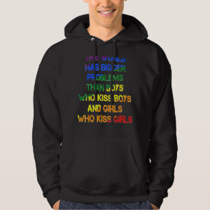 Gay Pride Monat Schuld hat die Welt größere Proble Hoodie