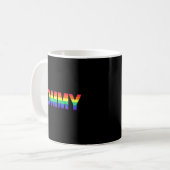 Gay Pride Month Lgbtq Mütter Tag Regenbogenflagge Kaffeetasse (Vorderseite Links)