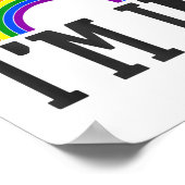 Gay Pride Month Sounds Gay Rainbow Funny Quote Gif Poster (Ecke)