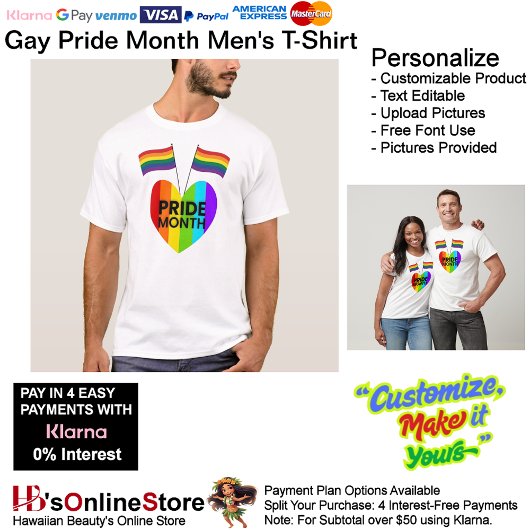Gay Pride Month T - Shirt der Männer