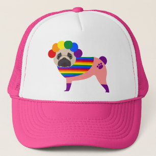 Gay Pride Mops T-Shirts und Geschenke Truckerkappe