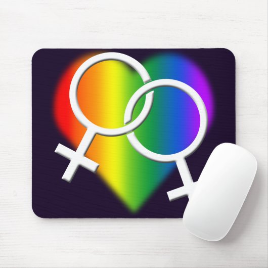 Gay Pride Mousepad Regenbogen-Liebe Mousepads u. (Mit Mouse)