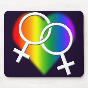 Gay Pride Mousepad Regenbogen-Liebe Mousepads u.