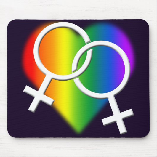 Gay Pride Mousepad Regenbogen-Liebe Mousepads u. (Vorne)